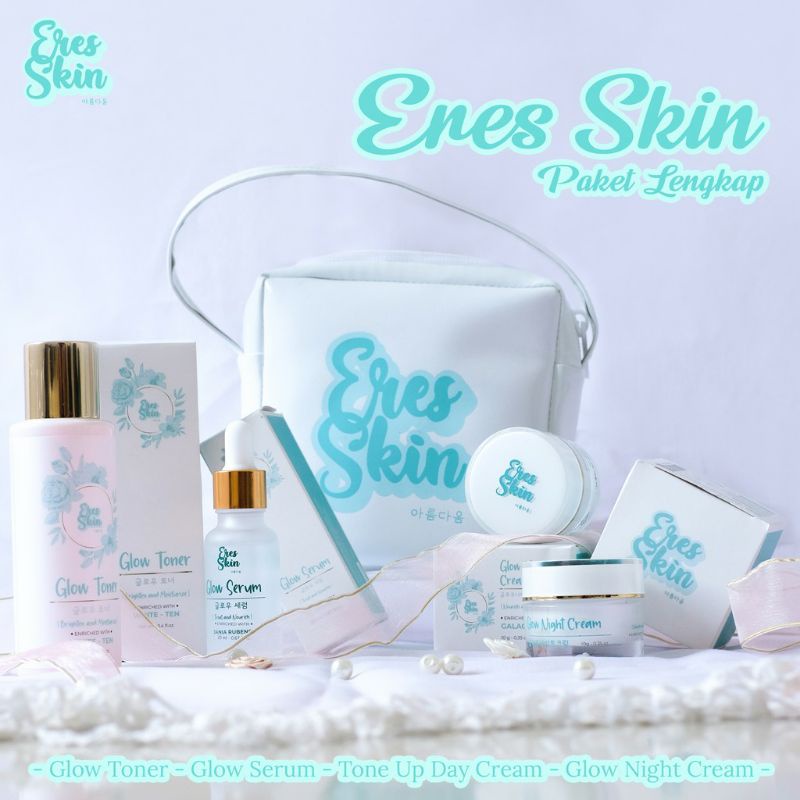 [ERESSKIN] PAKET CREAM GLOWING WHITENING PEMUTIH GLOW KINCLONG WAJAH ARTIS BPOM PEMUTIH KRIM MUKA