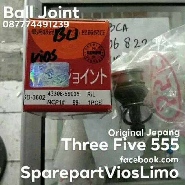 Ball Joint 2 pcs Ball join BallJoint Yaris Vios 2003 2004 2005 2006 2007 2008 2009 2010 2011 2012