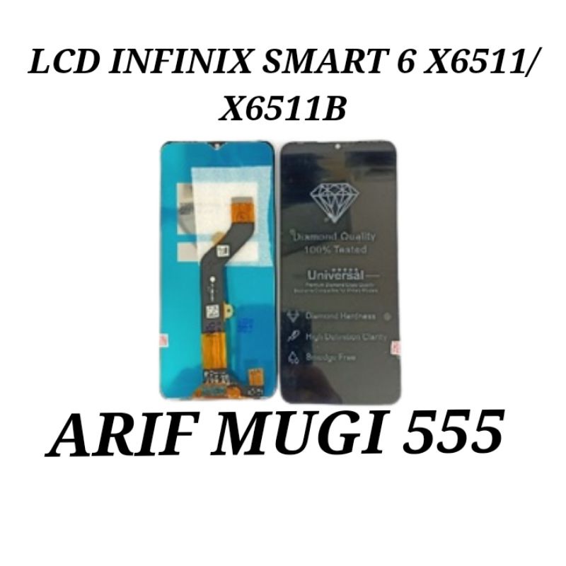 Lcd Infinix Smart 6 X6511 X6511B Fullset Touchscreen Original