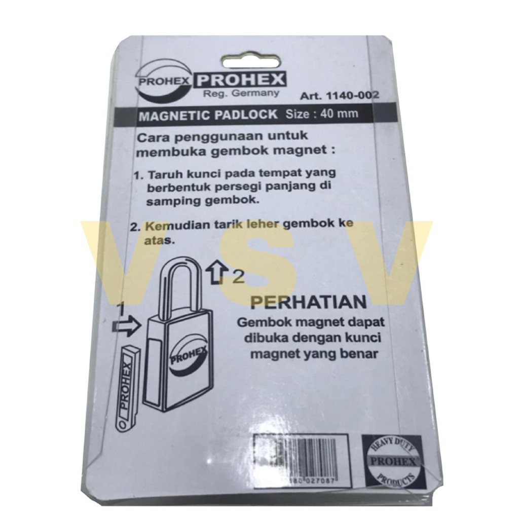 Hasston Gembok Magnet 40mm 1140 - 002 / gembok koper / gembok loker