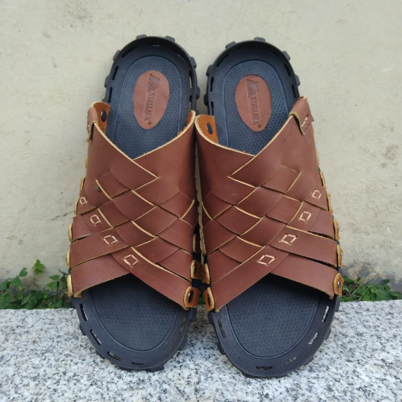 Sandal Pria Kulit Asli Original Brand Stallank