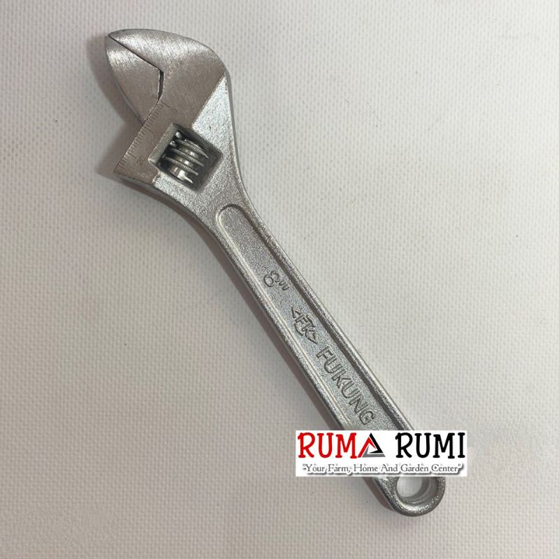 Kunci Inggris Chrome 8 Inch 200 Mm / Adjustable Wrench 8 Fukung Asli