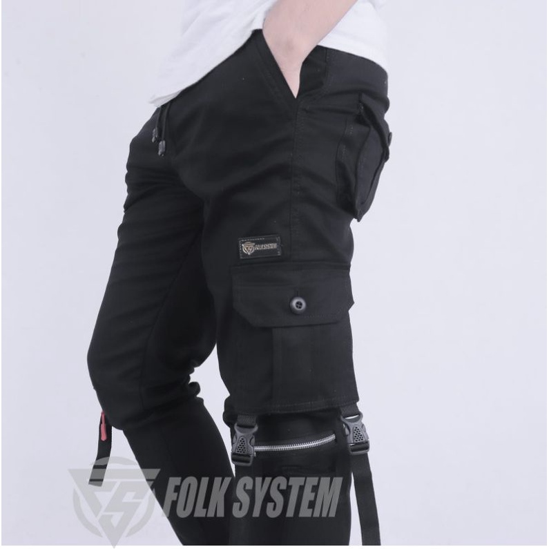 Celana panjang chino cargo jogger FLK original folksystem