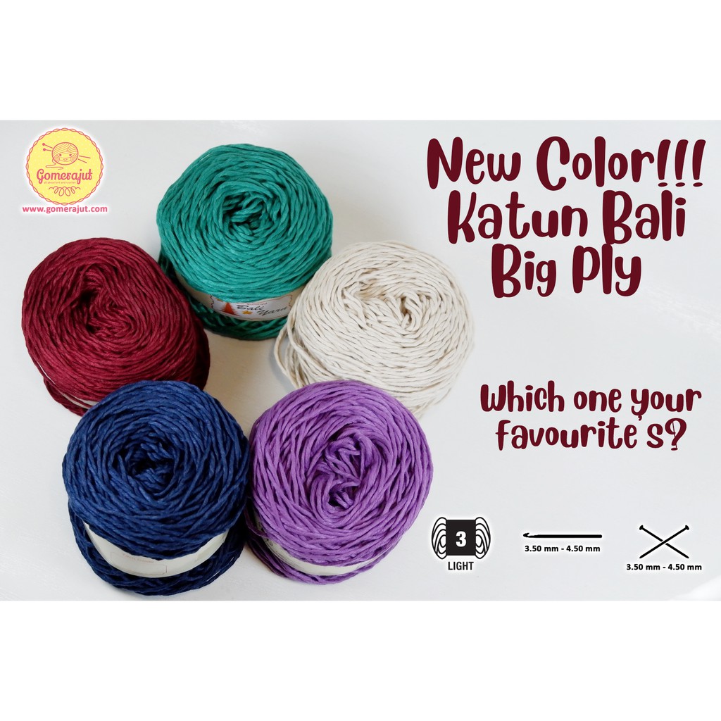 Benang Rajut Katun Bali Big Ply Shopee Indonesia Benang Rajut Katun Bali Big Ply Shopee Indonesia