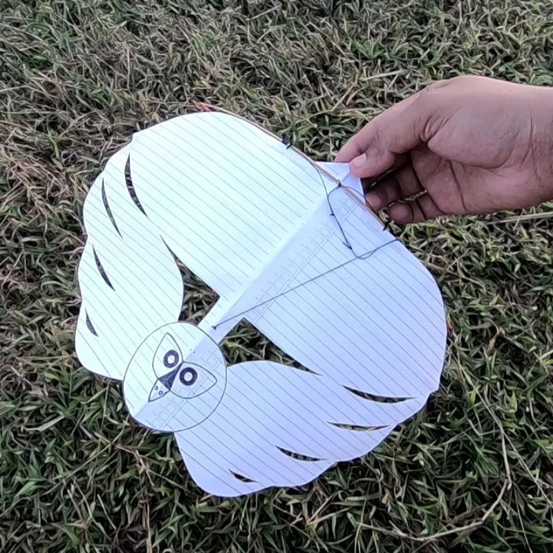 Layangan Gapangan Ram Raman Mini Dari Kertas Buku Tulis Bisa Terbang Tinggi