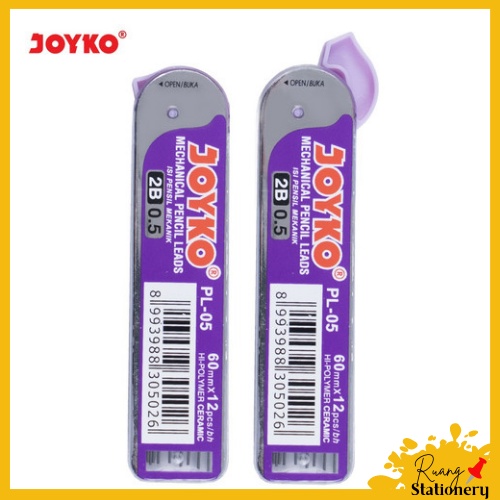 

JOYKO Pencil Lead / Isi / Refill Pensil Mekanik 2B Joyko PL-05 PL 05 2B 0.5 mm