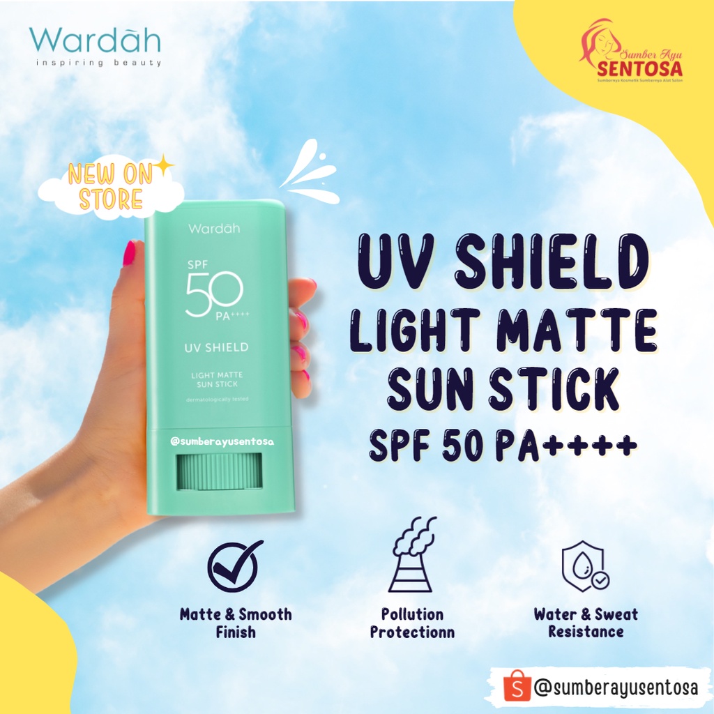 WARDAH UV SHIELD LIGHT MATTE SUN STICK SPF 50 PA ++++