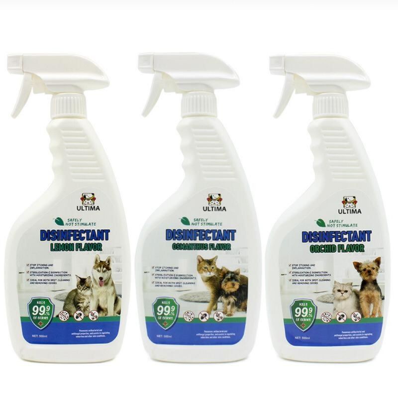 Ultima Disinfectant Odor Remover Spray 500ml For Cats And Dogs Spray Antivirus Antibakteri Shopee Indonesia