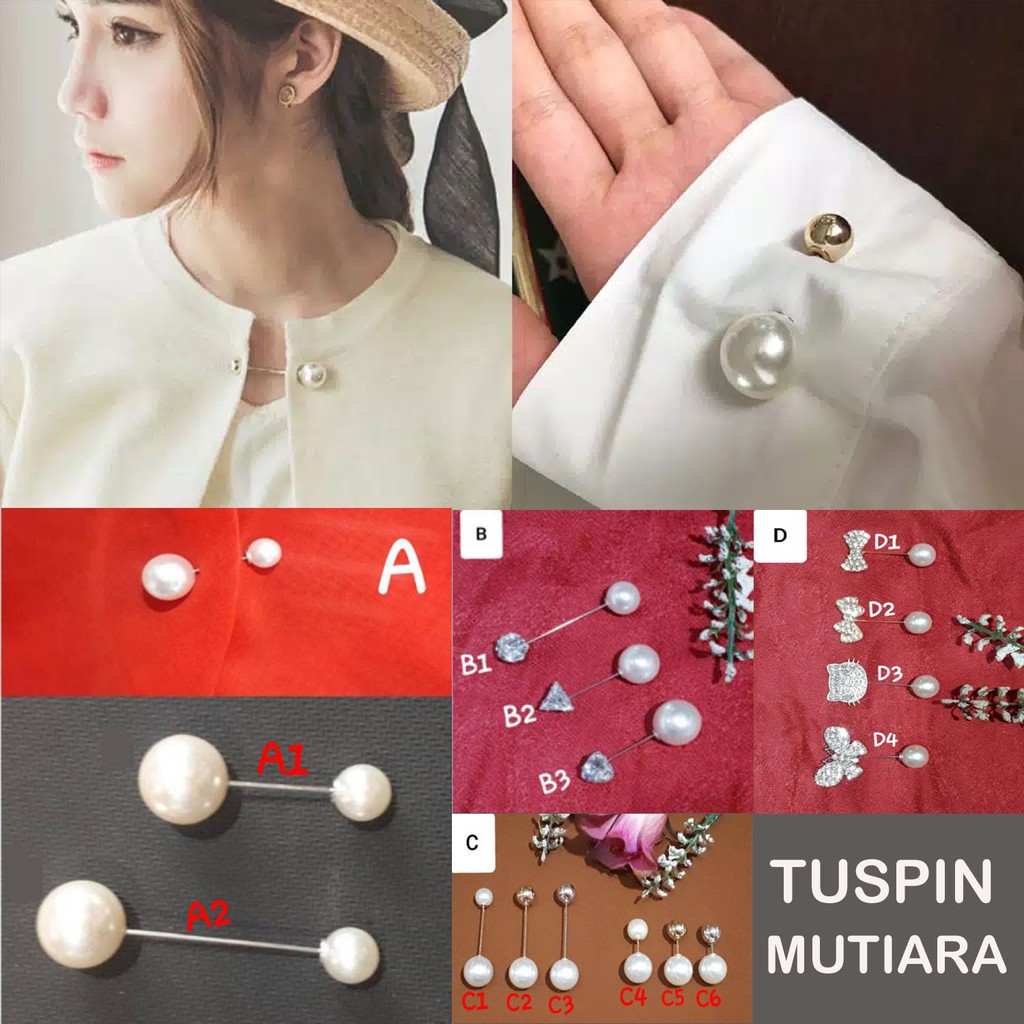 TUSPIN MUTIARA /CHIC BROS KOREA bisa untuk sweater,jilbab dan aksesoris fashion