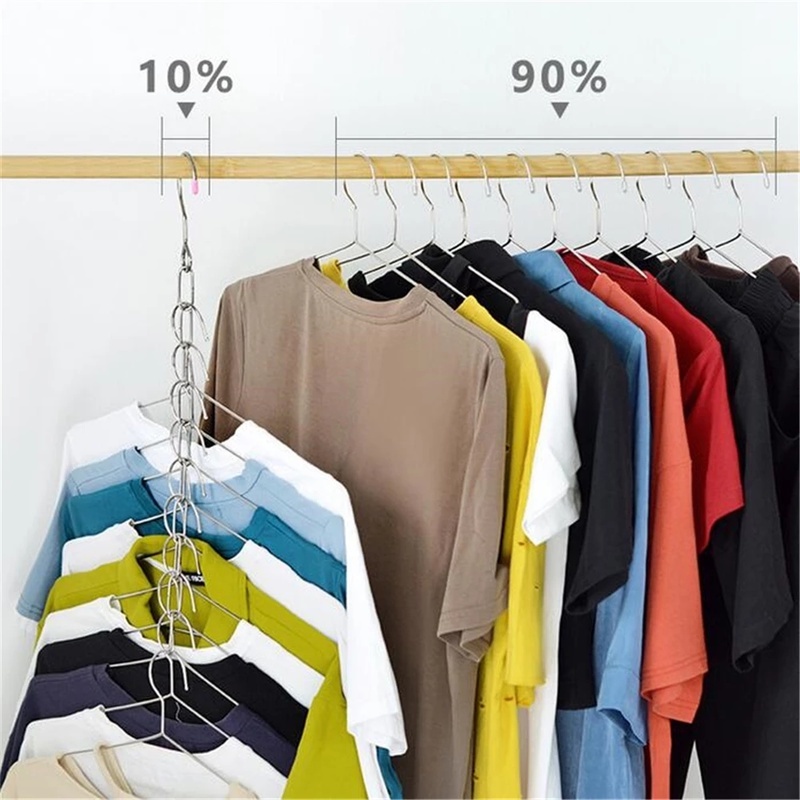 [Hanging Chain Hook For Organizing And Storing Clothes / Wardrobe Organizing, Space-saving Clothing Organizing Hanger / Household Storage Hook]