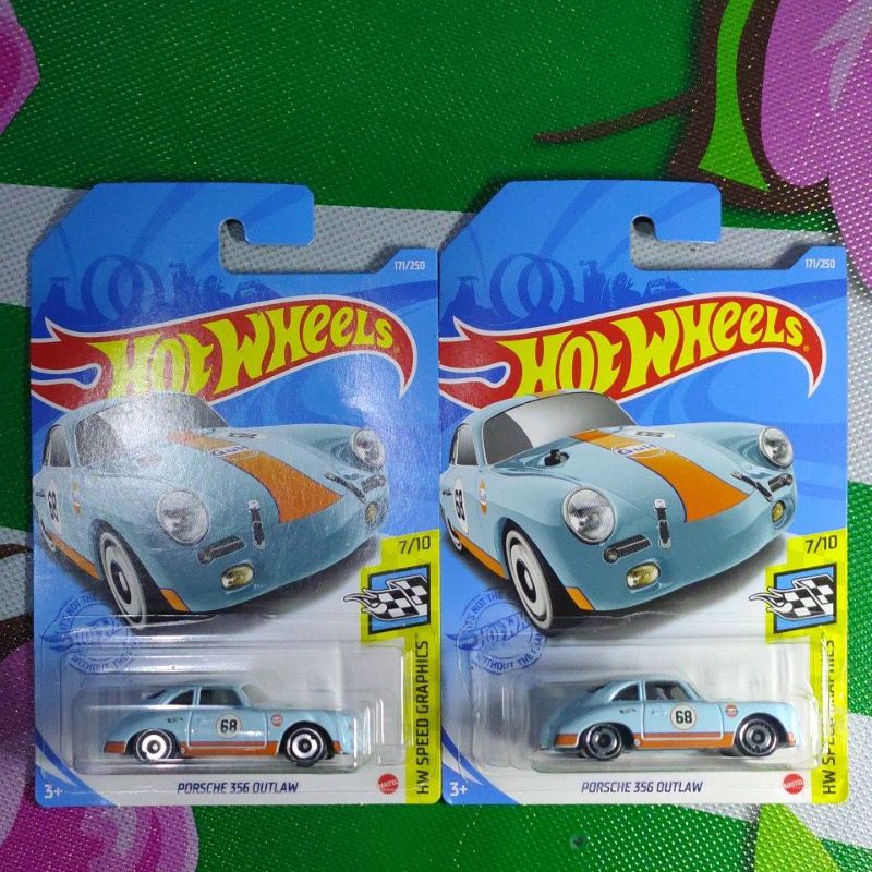 Hot Wheels Porsche 356 Outlaw Biru