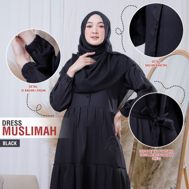 Dress Muslimah by Miulan / Gamis miulan / Gamis dewasa