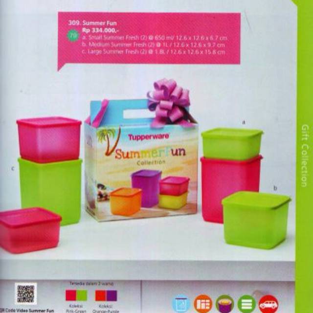 Summerfun Tupperware murah