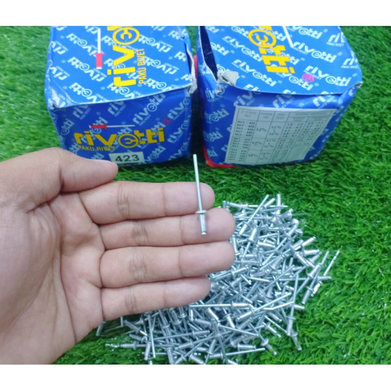 Paku Rivet (No. 423) 10pcs - Merk Rivetti Ukuran 3,2 x 7mm