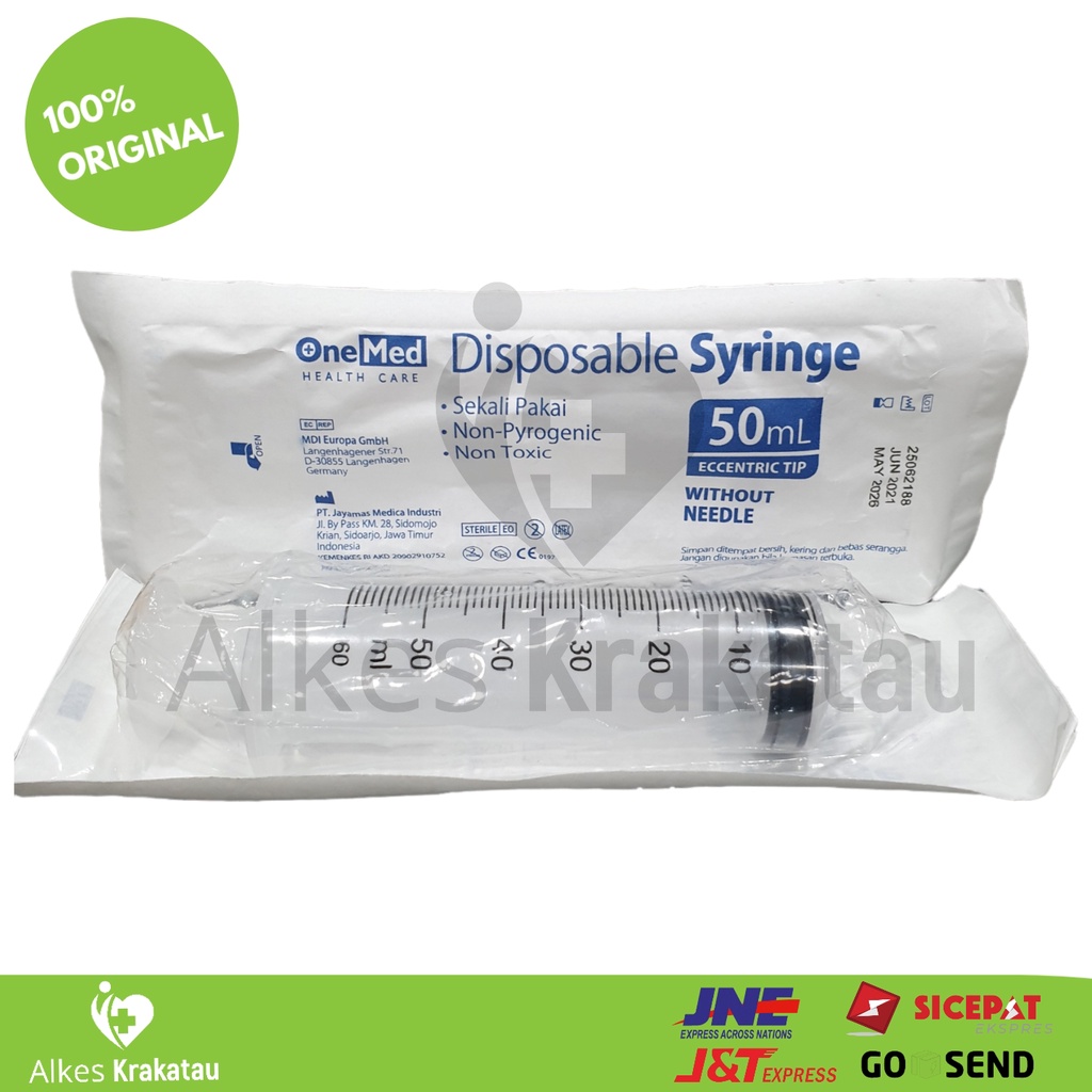 Jual Syringe 50cc Onemed / Spuit 50 Ml Cc One Med | Shopee Indonesia