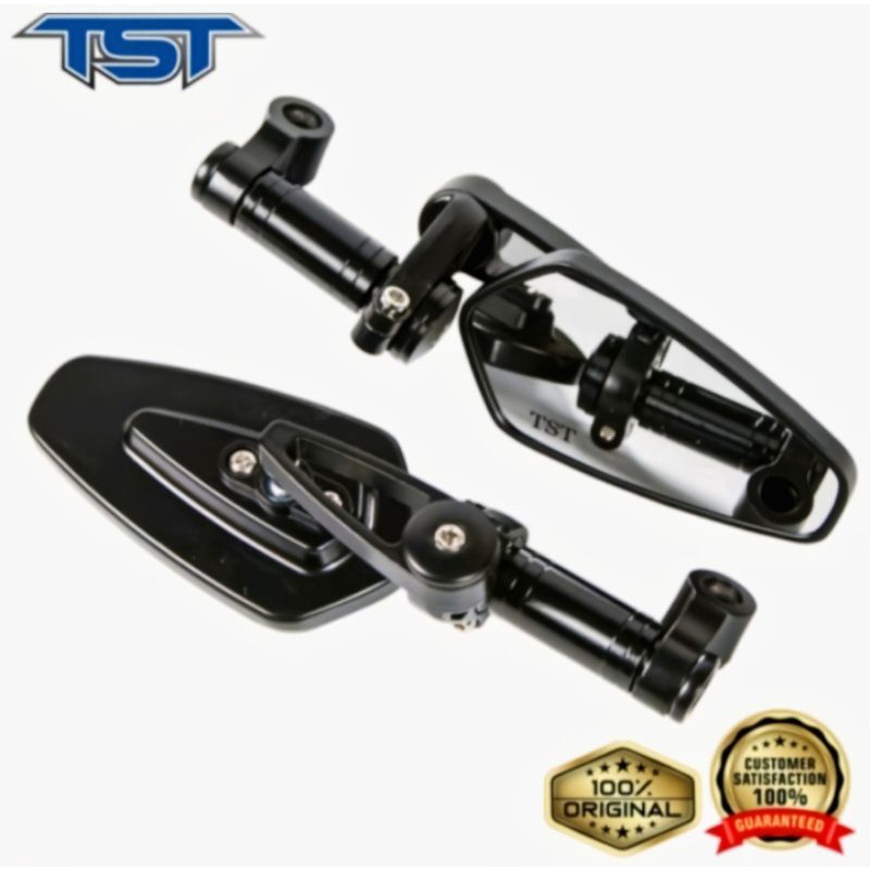 Spion Tomok TST Oval OCTAGON CNC Universal Semua Motor - Motorcycle