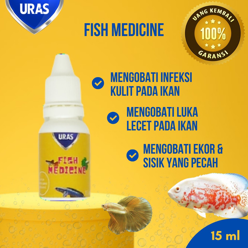 Obat Kuning Perawatan Ikan Koi Louhan Mas Koki Arwana Cupang Guppy Channa Oscar Albino Hias Murah