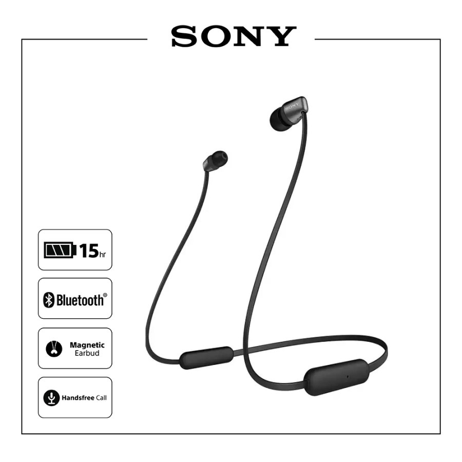 SONY WI-C310 Black Wireless In Ear Earphone / WI C310 / WIC310