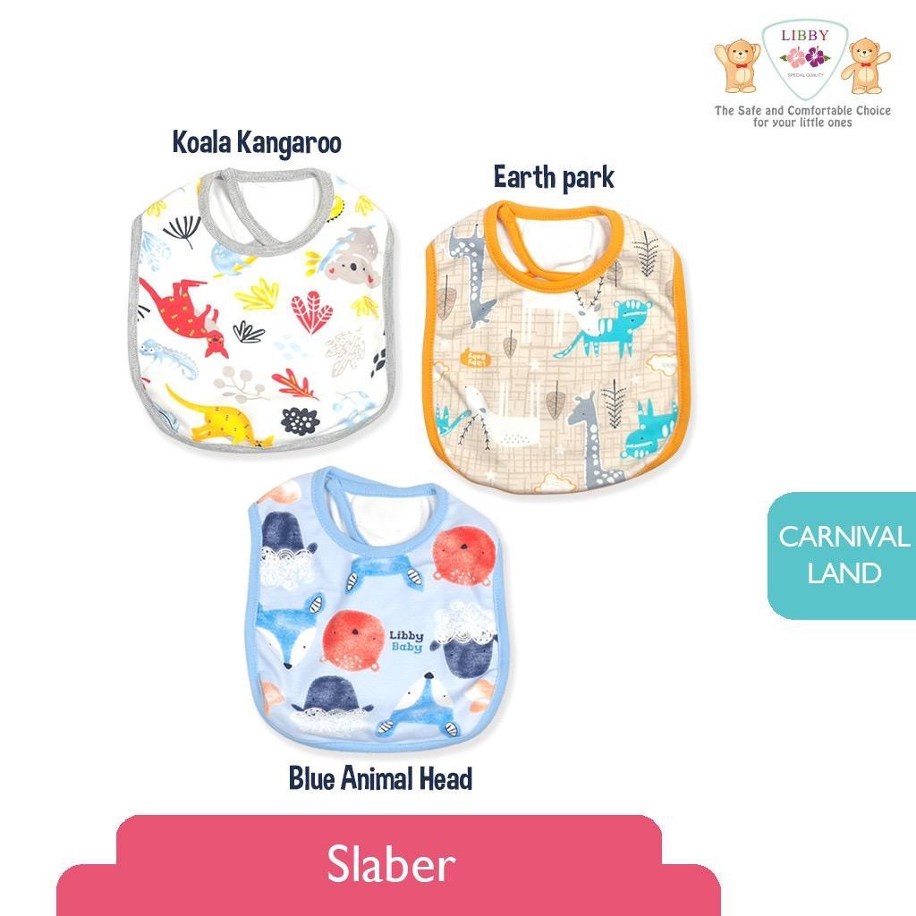 Libby Slaber Bayi Motif Fullprint - Celemek Bayi - Slaber Bayi Katun Halus