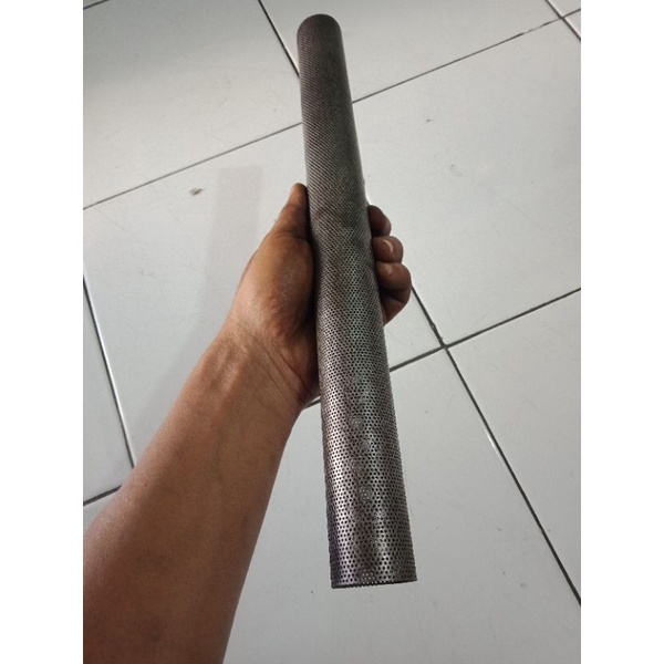 Pipa Saringan Knalpot Copy CMS Old 1mm VARIO PCX ADV NMAX Inlet 38mm Kenalpot Racing Bobokan Adem Bass Gerung Copy CMS-5