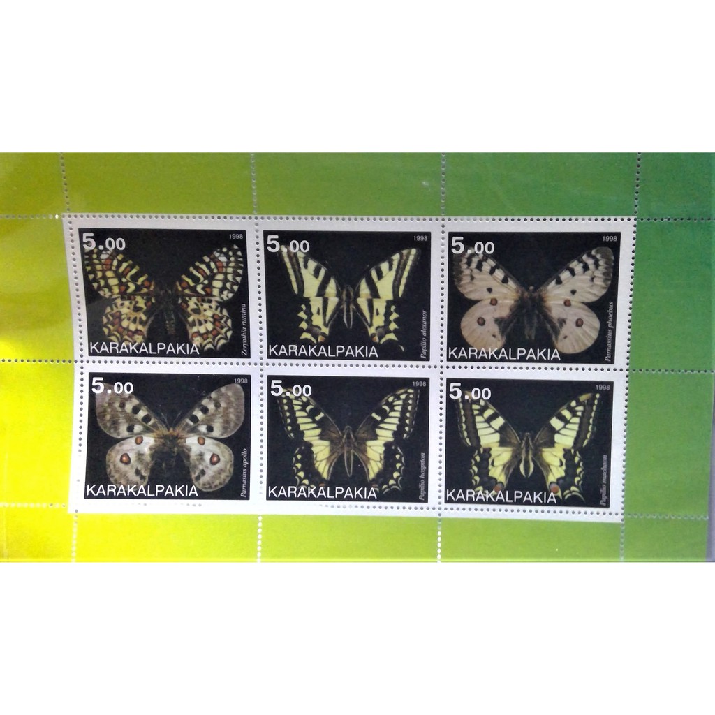 

Mini Sheet Perangko 1998 "Karakalpakia" Schmetterlinge