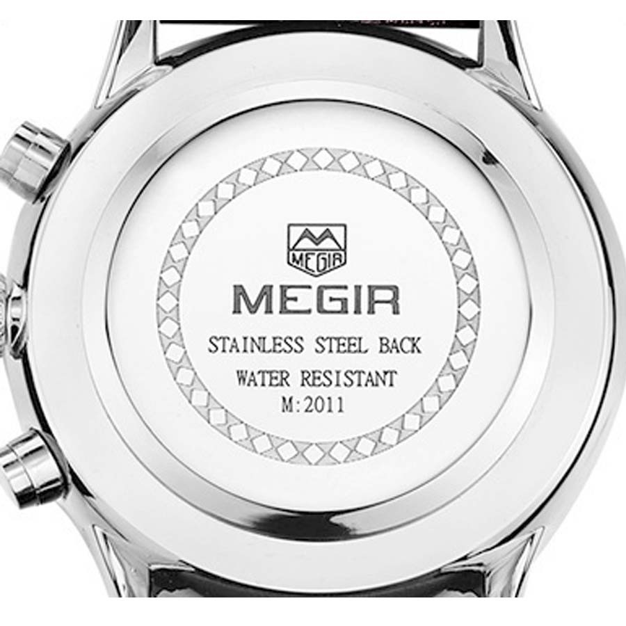 MEGIR 2011 Jam Tangan Pria Original Analog Casual Terbaru - Chrono - Elegant - Waterproof