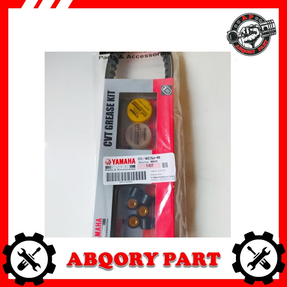 ABQORY  PART__VANBELT ASSY SET ROLLER GREASE MIO SPORTY NOUVO SOUL 5TL VBELT ASSy