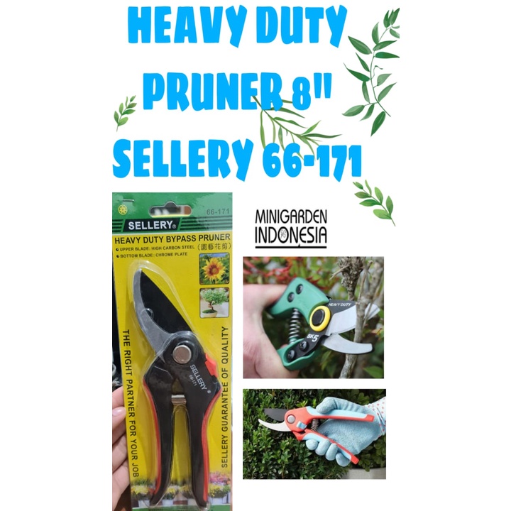 GUNTING PRUNING HEAVY DUTY BYPASS 8 INCH SELLERY 66 - 171