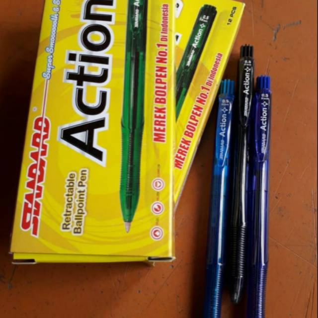 

Pulpen Standard Action 0.5mm. Harga untuk 1 gross.