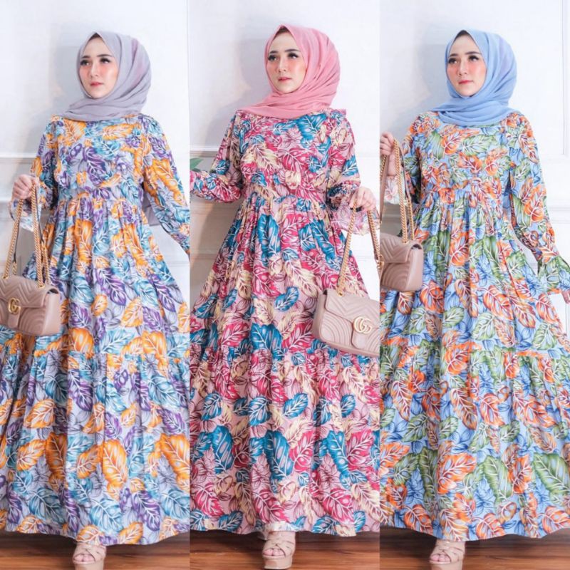 MONSTERA DRESS/FLORIDA DRESS/BIANGLALA DRESS by nagisshop