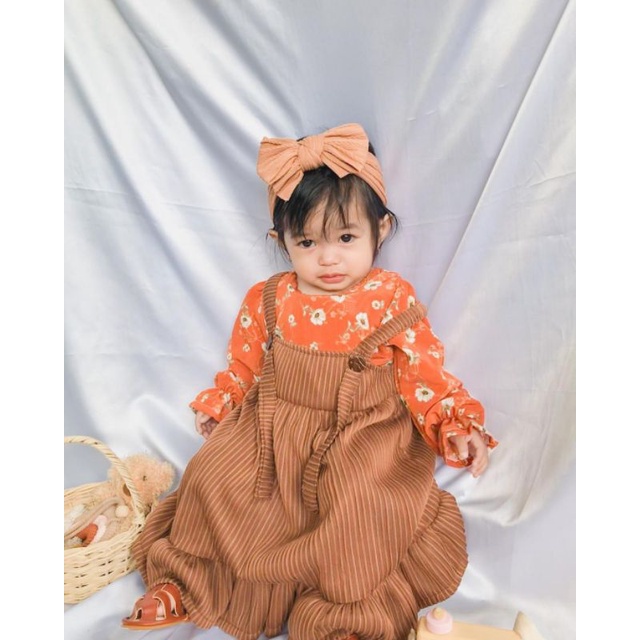 DRESS LEONI BAJU OVERALL ANAK 1-5TAHUN BEUZE