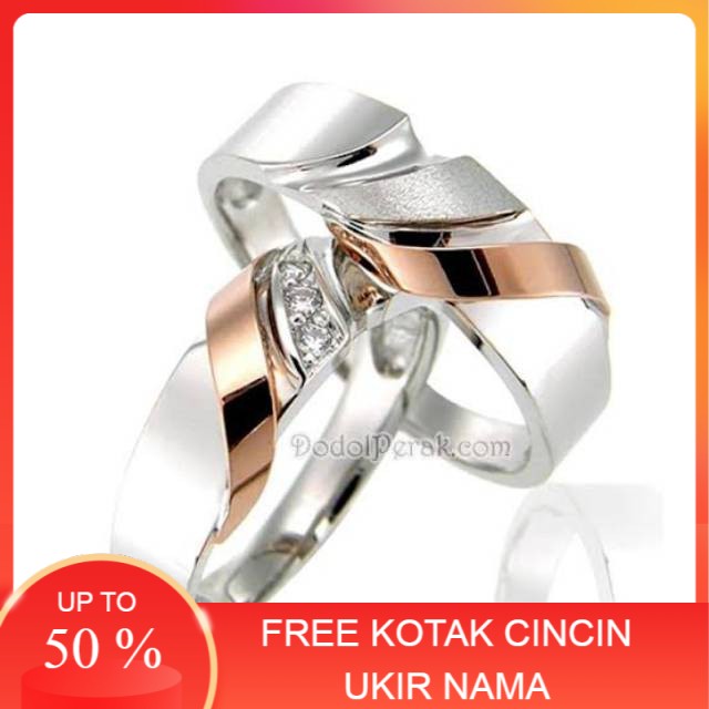 Cincin Couple Cincin Kawin Cincin Nikah Cincin Perak Palladium 020 perak couple