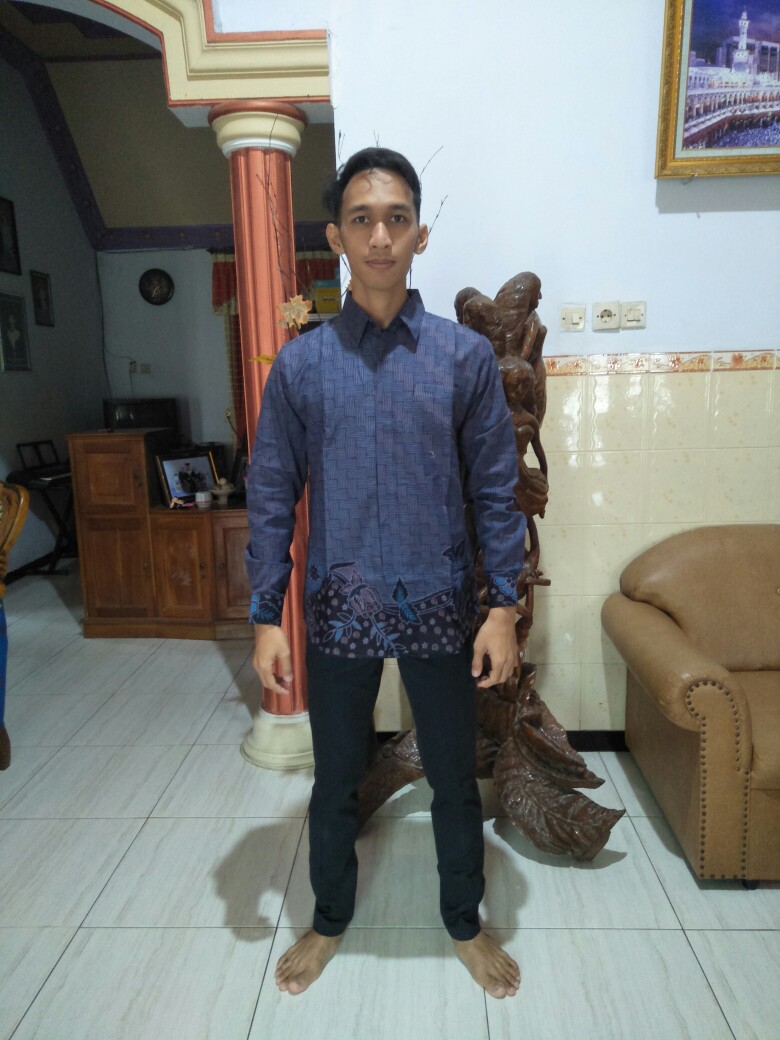 Kemeja Batik Pria Lengan Panjang Full Furing Ori Solo Ukuran M L Xl Xxl