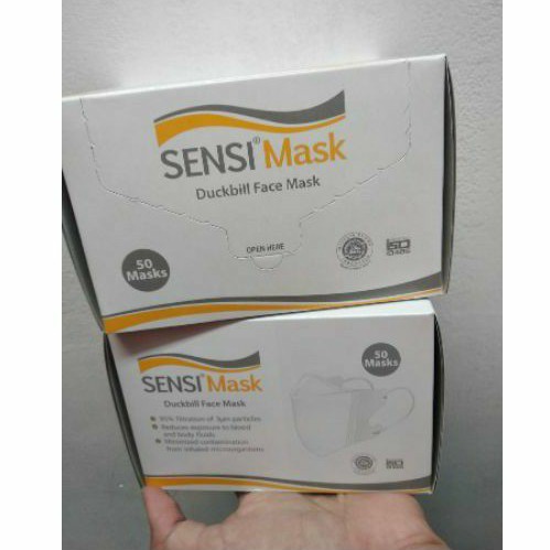 masker sensi duckbill 50pcs