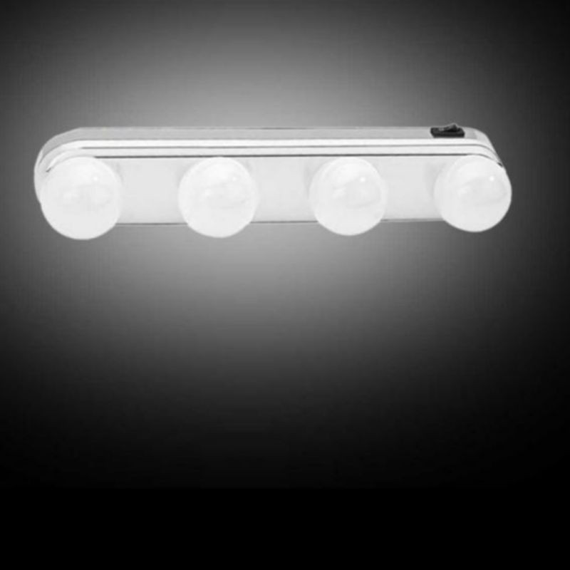 Lampu Make Up Portables 4 LED Cermin Rias Mirror Light Studio ECOLED