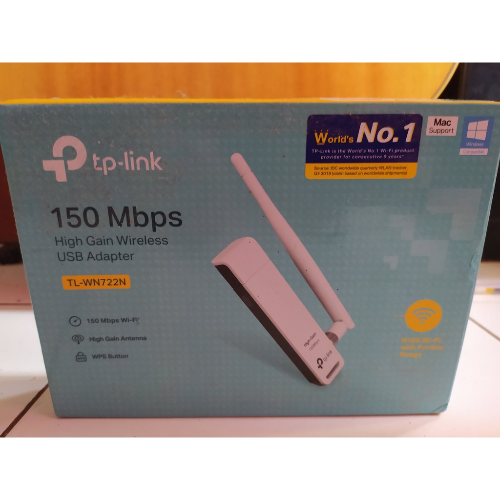 USB WIFI Dongle Tp-Link TL-WN722N Antena (PC Bisa Wifi)