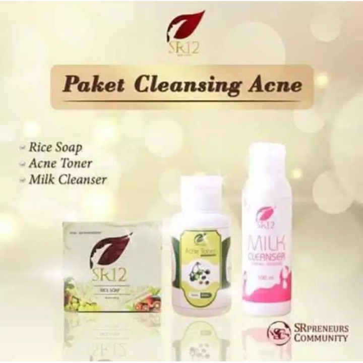 PAKET CLEANSING ACNE / JERAWAT BRUNTUSAN SR12