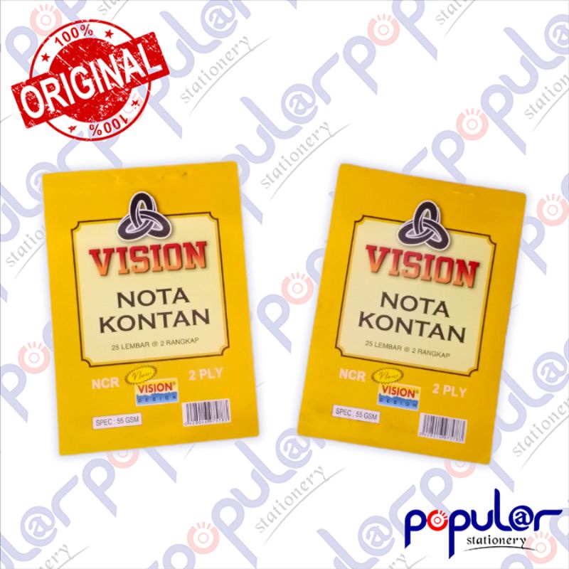 

Nota NCR Vision Kecil 2 ply