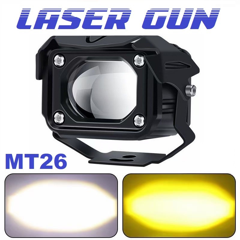 LAMPU TEMBAK SOROT LED LASER GUN MT26 LASERGUN D2 MOBIL MOTOR DUAL CSP