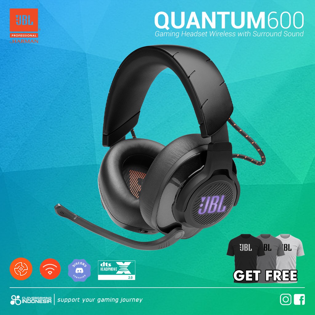 JBL Quantum 600 DTS Surround Sound - Wireless Gaming Headset