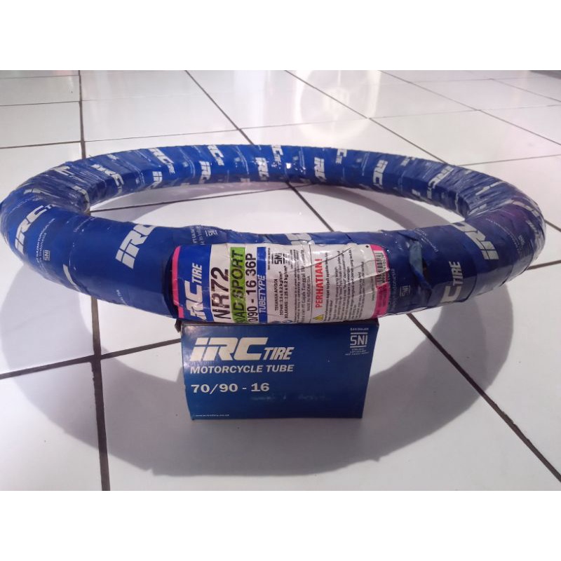 BAN LUAR DAN DALAM IRC 70/90 RING 16 MOTOR