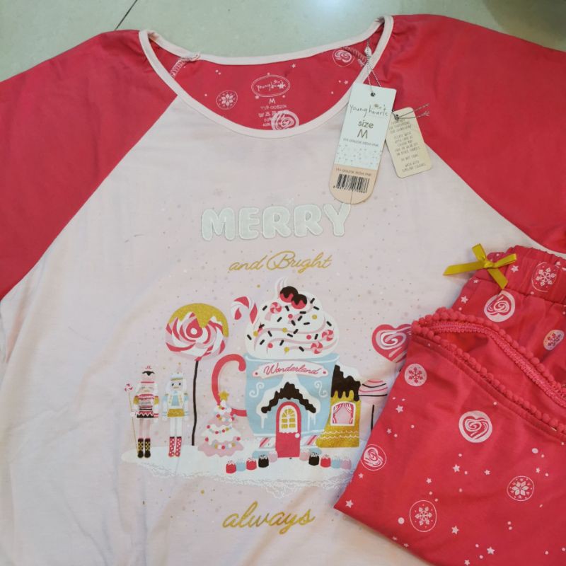 young hearts younghearts baju tidur piyama m
