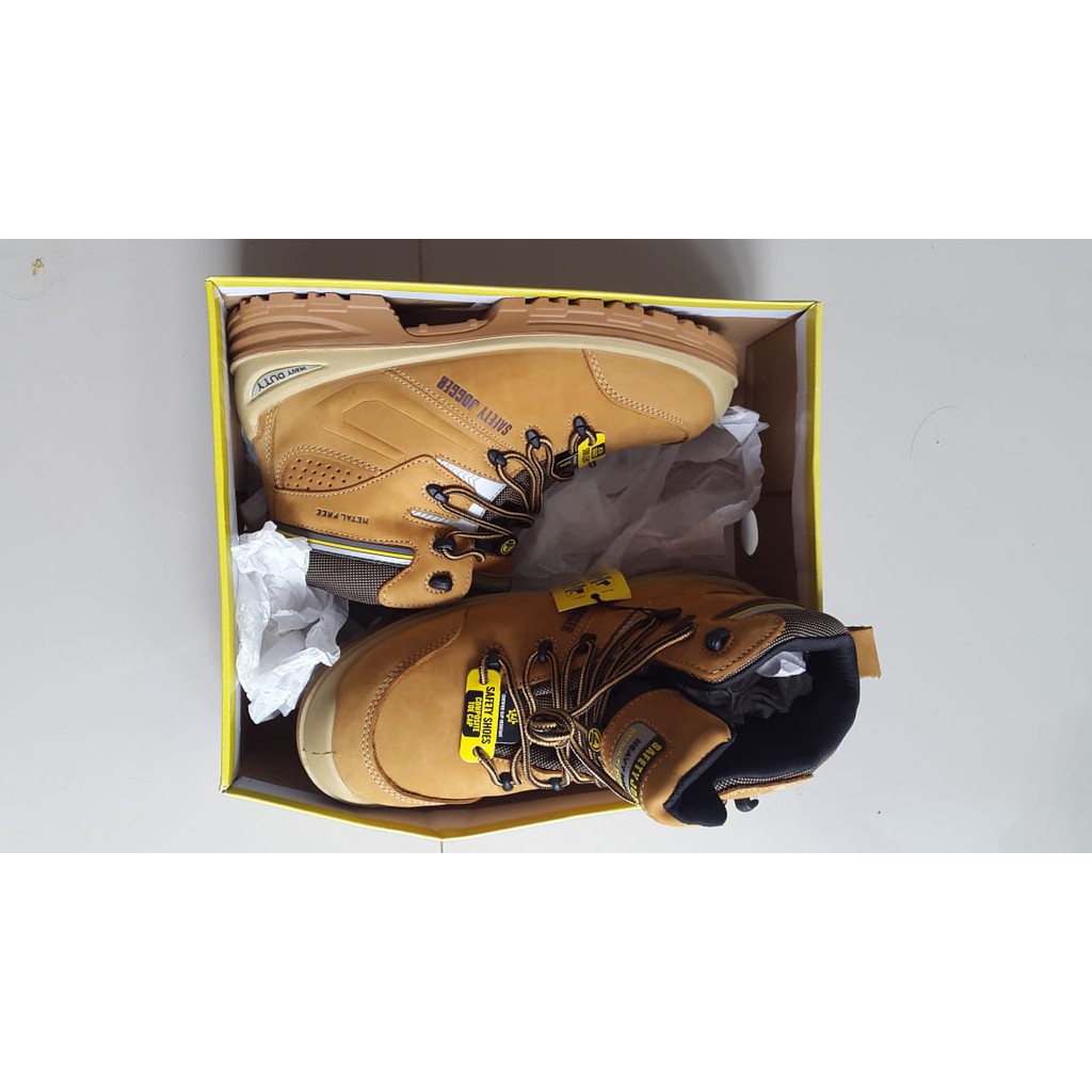 Baru Jogger Ultima Metal Free ESD Heat Resist Sporty Sepatu Safety Shoes - Brown, 42 Mars