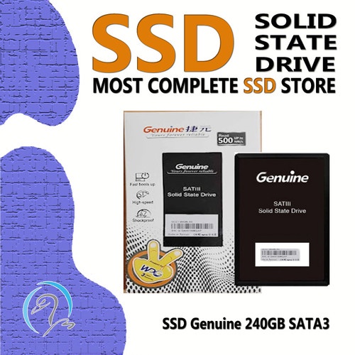 Genuine SSD 240GB Sata 3 - SSD 3D Nand 240 GB 2.5&quot; ORIGINAL RESMI