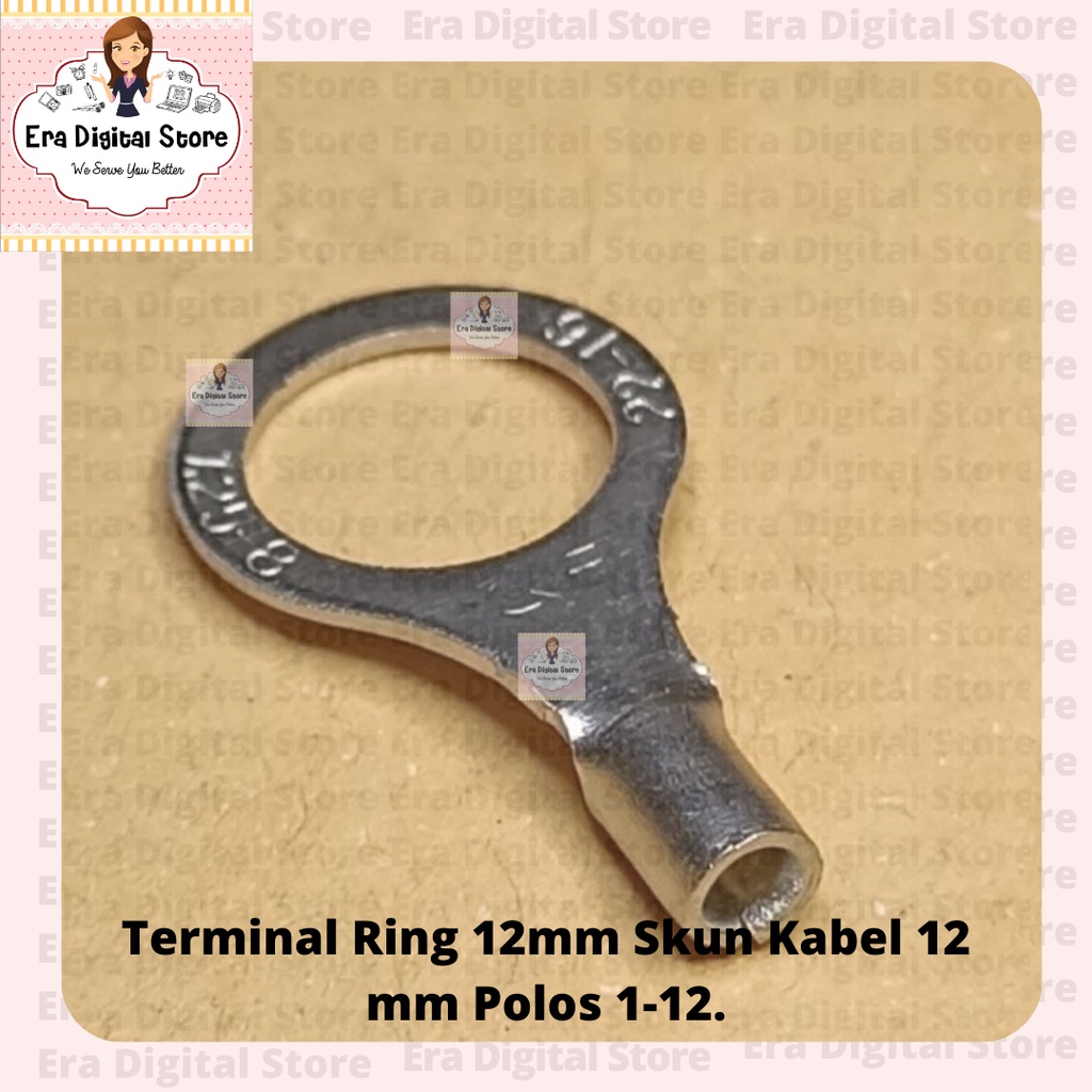 Terminal Ring 12mm Skun Kabel 12 mm Polos 1-12