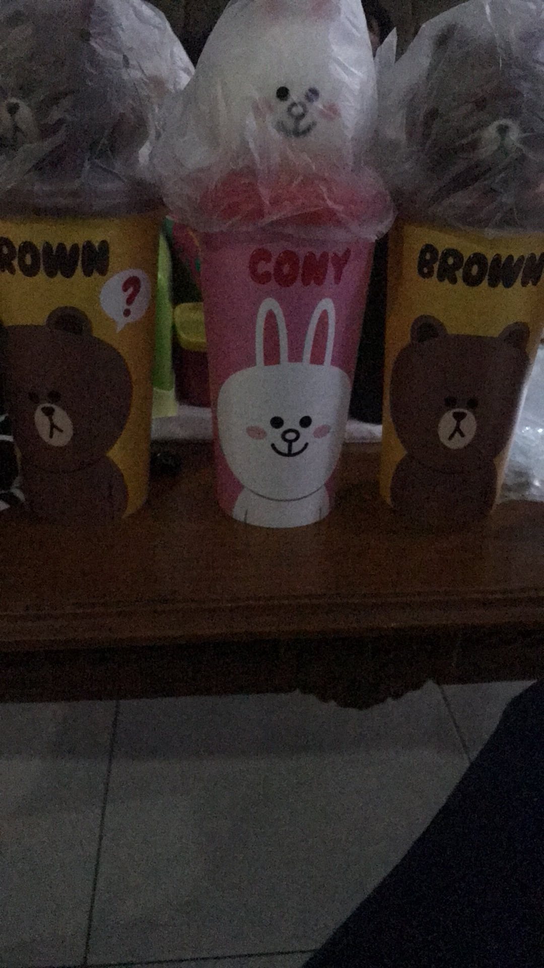 Ready Stok - Tumbler Line - Tumblr Line Cinemax  - Paket Sedotan  - Tumbler Line Cony Brown