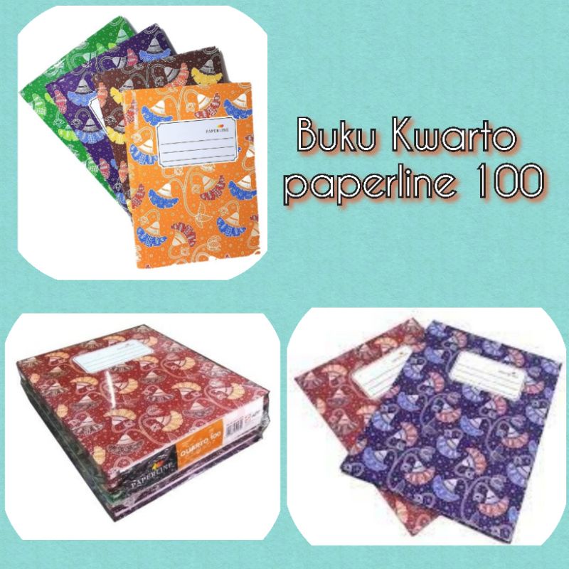 

( 1 pcs ) Buku Hard Cover Paperline Kwarto 100 lembar