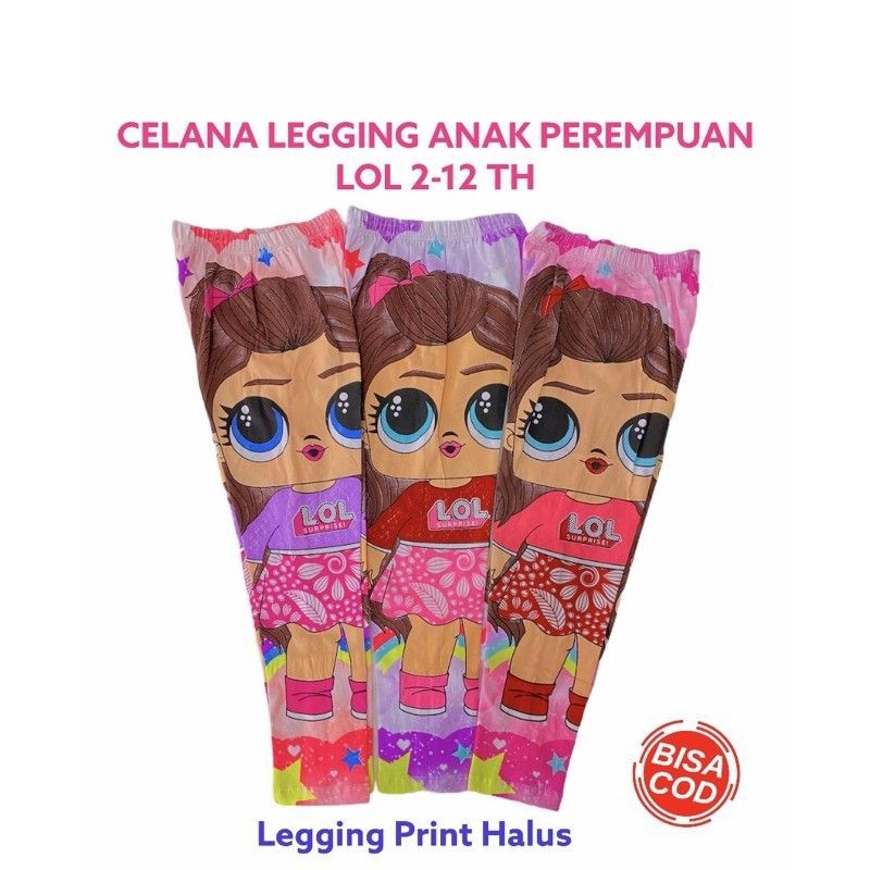 LEGGING ANAK PEREMPUAN FULL PRINT