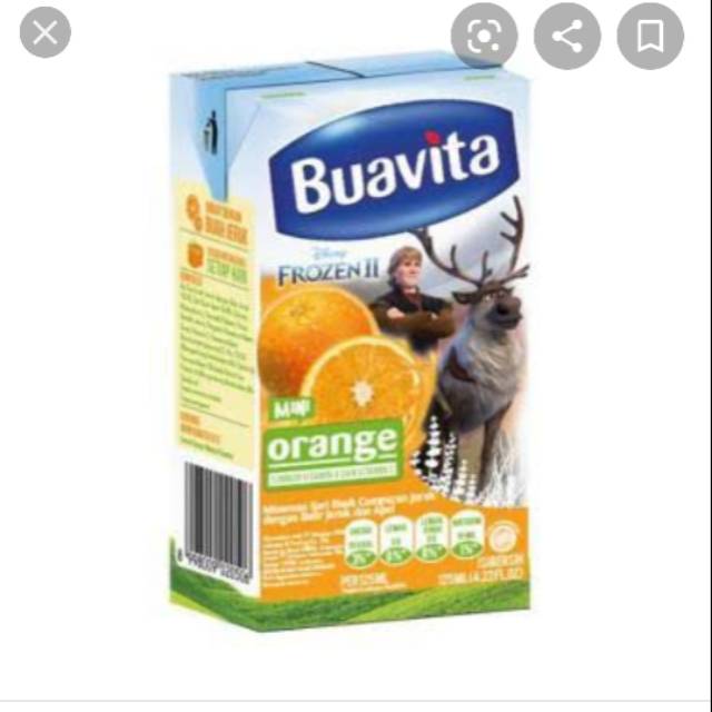 Buavita mini 125 ml orange apel