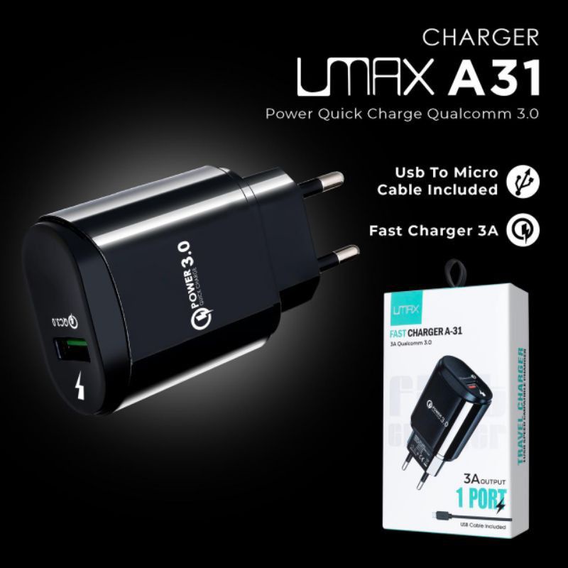 Tc Umax A-31 Qualcomm/Travel charger/cas